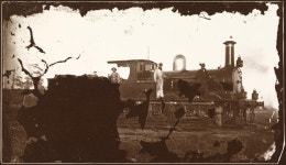 No title (Steam engine with crew) | UNKNOWN | NGV | View Work