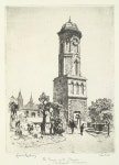 The tower of St James Cathedral, Melbourne | Lionel LINDSAY | NGV | View Work