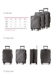 18호 캐리어 기내용 여행가방 A1403-18 (다크그레이) - 오너클랜 오너클랜 - 18호 캐리어 기내용 여행가방 A1403-18 (다크그레이)