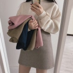  [레드걸] 왕골배색 터틀넥니트 3color | 레이틀리 [레드걸] 왕골배색 터틀넥니트 3color
