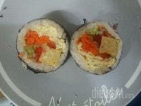 다신체험단 - 아임닭스테이크소시지 - 매콤단호박  스테이크 김밥~☆ - 다이어트신 다이어트신 - 다신 살찌지 말자