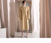 [J1162 마크 골드 버튼 울 더블 코트 ] 셀럽들이 사랑하는 브랜드, 딘트