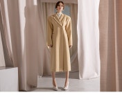 [J1162 마크 골드 버튼 울 더블 코트 ] 셀럽들이 사랑하는 브랜드, 딘트