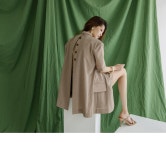 셀럽들의 선택, DINT - J1265 로운드 백 버튼 패드 하프 싱글 자켓(6th REORDER) 셀럽들의 선택, DINT