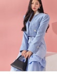 셀럽들의 선택, DINT - J1834 피크 배색 카라 버튼리스 자켓 셀럽들의 선택, DINT