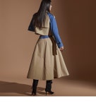 셀럽들의 선택, DINT - J2191 유트 배색 트렌치 하프 자켓 셀럽들의 선택, DINT