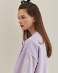 바이올렛 벌룬 스웻셔츠