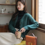 [캔들 꽈배기가디건]