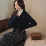 [캔들 꽈배기가디건]