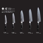 YO-U 요 다마스커스 37 층소3 덕부엌칼 145mm   VG10 DAMASCUS STEEL 37LAYERS Small SANTOKU Kitchen knife