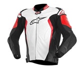alpinestars ( 알파인 스타의 ) 재킷 GP TECH LEATHER JACKET 8514 WHITE-BLACK-RED 50