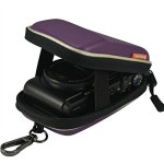 Sony DSC-HX90 .WX500 대응 디지탈 카메라 케이스 하드 케이스―스토랏푸 -BDX0504A 보라색 + SD카드 리더... 