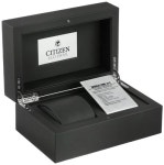[해외] Citizen Mens 맨즈 AT9010-28F World Time A-T Limited Edition Stainless Steel Eco-Drive Watch with Leather Band