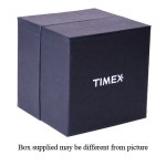 [해외] Timex Unisex Weekender Camper Black Resin Case White White Leather Strap Watch T2N627