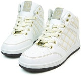 (파크아베뉴) PARK AVENUE 퀄팅 댄스 스니커즈 여성 하이 컷 흰색 :: 유니박스