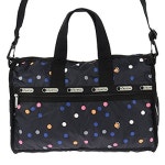 레스포삭 Boston 화이트 LESPORTSAC Midium Weekender 7184 D600 Litho Dot 병행수입품