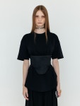 [잉크]WESCOTT Corset T-shirt - Black [W CONCEPT]