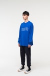 [ODD COME SHORT오드컴쇼트]Wave logo T-shirts_Blue [W CONCEPT]