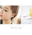 [[품절임박] [낱개 판매] [실버] 하트 피어싱] 폭스타일(4xtyle) [[품절임박] [낱개 판매] [실버] 하트 피어싱]