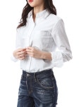 (당일발송)톰브라운 삼선탭 옥스포드 셔츠/FLL019A 06177 100