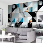 셀프인테리어 파트너,DIY의 선두주자! 문고리닷컴 물에빠진 조각벽지 (낱장) -더 문 J0017-A