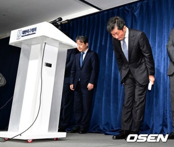 '사임은 없다' 정몽규 KFA 회장, ''클린스만, 벤투 때와 같은 프로세스... 없다' 정몽규 KFA 회장, ''클린스만, 벤투 때와 같은 프로세스 적용...