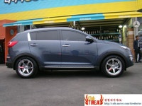 ♣♣클럽타이어JK♣♣ 스포티지r - TE-37 st. 18인치 크롬 + | 보배드림 장착시공사진