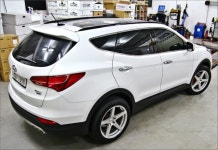 ◈ [휠09] 싼타페DM - 정품 바리스톤 19인치 휠타이어 장착 | 보배드림 장착시공사진