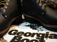 Mens GEORGIA Logger Work Boots G8120 GEORGIA Boots Work Shoes Black Mens