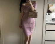 파티/클럽룩❤️❤️ 여친룩♥️♥️고급스러운베이지섹시원피스 ㅎㅎ - 인스티즈(instiz) 장터 카테고리