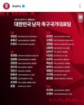 동아시안컵 남자 축구 국가대표팀 명단 - 인스티즈(instiz) 일상 카테고리 동아시안컵 남자 축구 국가대표팀 명단