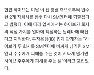 [마플] 하이브 본인들이 이수만 대놓고 지원 못하니 우회해서 자회사 700억 매입 - 인스티즈(instiz) 연예 카테고리