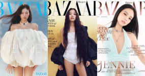 제니 최근 3년간 바자 화보 표지 - 인스티즈(instiz) 연예 카테고리 제니 최근 3년간 바자 화보 표지