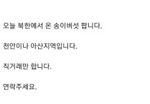 중고나라에 북한 송이버섯 올려서 욕먹는중 - 인스티즈(instiz) 이슈 카테고리 중고나라에 북한 송이버섯 올려서 욕먹는중