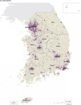 대한민국 인구 분포 지도 - 인스티즈(instiz) 이슈 카테고리 대한민국 인구 분포 지도