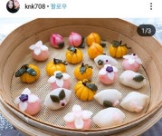 추석맞아 유행중인 K-디저트 🌸꽃송편🌸 - 인스티즈(instiz) 이슈 카테고리 추석맞아 유행중인 K-디저트 🌸꽃송편🌸