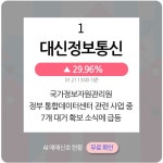 1월 21일 오후장 급등주 PICK5 - 대신정보통신, 오토앤, 퍼스텍... : 디와이(013570)