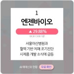 9월 30일 오후장 급등주 PICK5 - 엔젠바이오, 캐스텍코리아, 툴젠... : 대성에너지(117580)