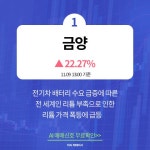 11월 9일 오후장 급등주 PICK5 - 금양, 영풍, YTN... : 이수화학(005950)