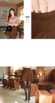 [큐티컷플레어*pants/m9139날씬한 배와 잘록한 허리~ 페미닌한 몸매안감 팬츠로 디자인되어 편한매일 입고 싶은 큐롯팬츠!!] 피오나