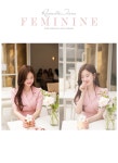[고급스러운쿨링*ops/a0235단정한 테일러드 카라와 시원한 원단더위에도 무너지지 않는 아름다움~!셔링플레어 실루엣 원피스!] 피오나