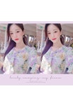 [꽃의흐름*blouse/a0508아름다운 플라워 패턴들이 매력적인 블라우스!!목선을 예쁘게 연출해주는 브이넥~쉬폰 원단과 앙증맞은 진주로... 