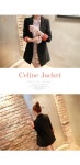 [(20%세일)(소매배색이 고급스러운 포인트♥ 깔끔하면서도 여성스러운 라인의 자켓!)셀린*jacket/f9954] 피오나