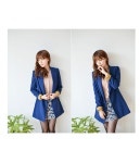 [(20%세일)(소매배색이 고급스러운 포인트♥ 깔끔하면서도 여성스러운 라인의 자켓!)셀린*jacket/f9954] 피오나