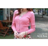 [(여성스러운 슬림핏 가디건! 골지소재로 짱짱해요~)칵테일*cardigan/f9750-퍼플,핑크] 피오나