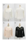 [*soldout(전체 레이스에 바스트 윗라인 로즈자수~! 러블리해용!)로즈파티*cardigan/f9834-아이보리] 피오나