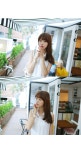 [*40%세일*(은은하게 레이스가 비치는 여성스러운 블랑♥ 언발란스한 길이감이 멋스러워요 !)뽀샤시*blouse/f9530-블랙] 피오나
