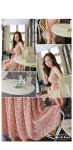 [(20%t세일)(자체제작!! 부드러운 쉬폰소재의 흐르는 핏이 예쁜 원피스 :)꽃물*ops/f9607] 피오나