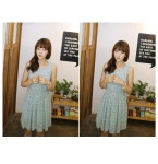 [(20%t세일)(자체제작!! 부드러운 쉬폰소재의 흐르는 핏이 예쁜 원피스 :)꽃물*ops/f9607] 피오나