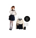 [*20%*(카라탈부착!!블라우스 or 니트 두가지 스타일!)포춘쿠키*knit/f8772] 피오나